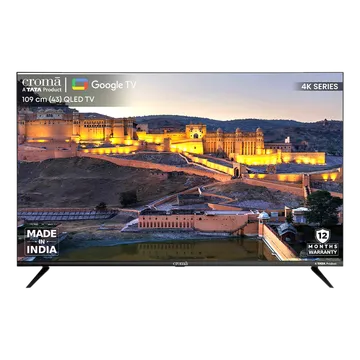 Croma 109 cm (43 inch) QLED 4K Ultra HD Google TV with Dolby Audio (2024 model)