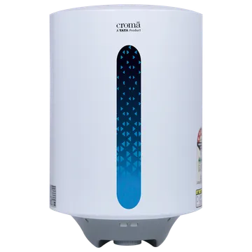 Croma 15 Litre 5 Star Vertical Storage Geyser with Temperature Control Knob (White)