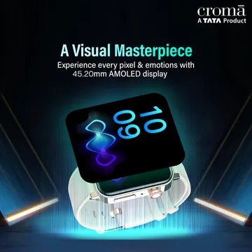   Compare Connect to Store Croma Velocity AM Smartwatch with Bluetooth Calling 2 Pcs