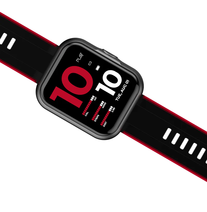Playfit Dial 3 Pro Red Smart Watch 1 Pcs