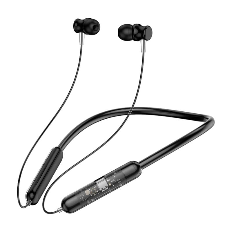 Tecsox Verve 300 Wireless Neckband / Head Phone Black
