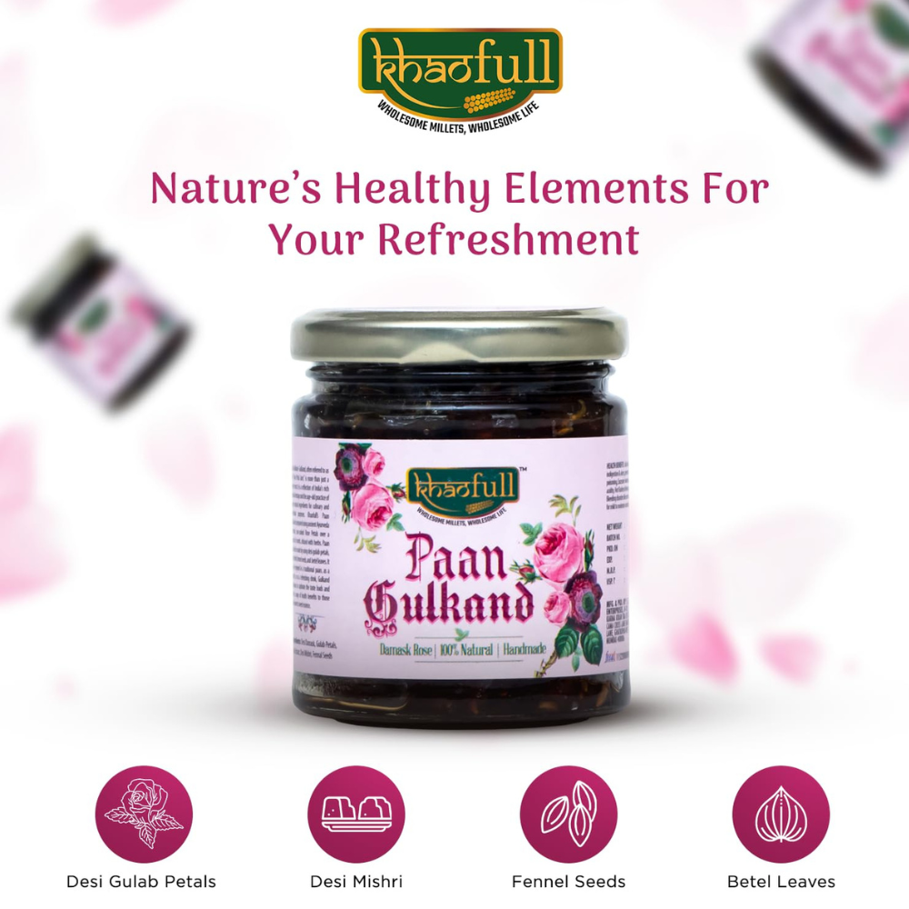 Pan Gulkand & Rose Water Combo ( 400 gm 1pcs & Rose Water 200 ml 1pcs)
