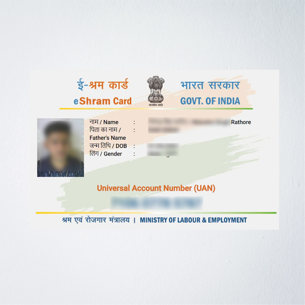 E Shram PVC Waterproof Card 