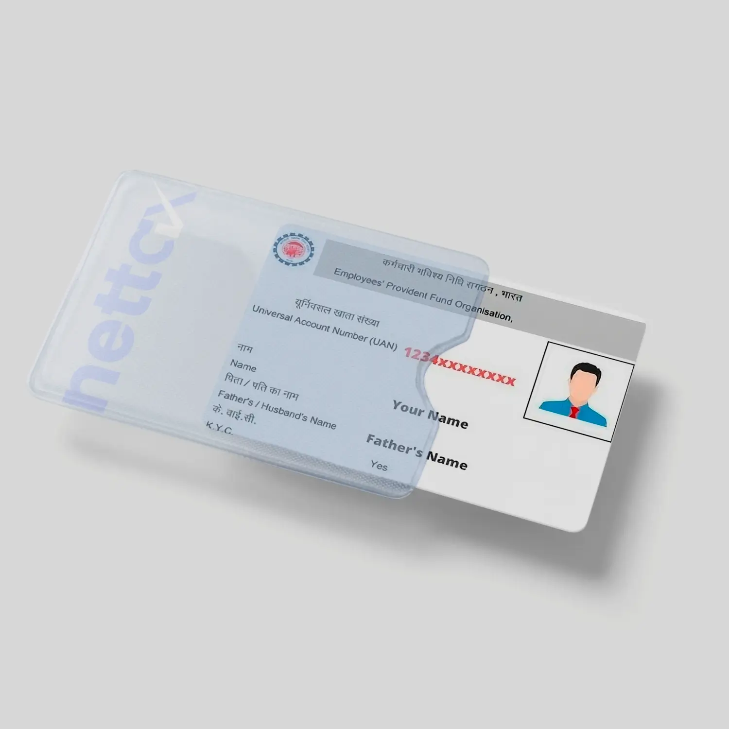 EPFO PVC Waterproof Card 