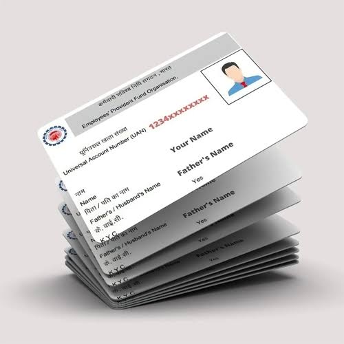 EPFO PVC Waterproof Card 