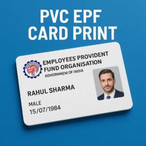 EPFO PVC Waterproof Card 